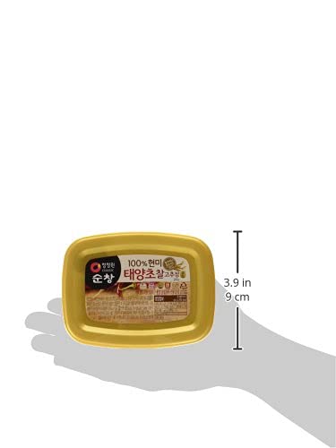 O’food Gochujang – Authentic Korean Red Chili Paste [Medium | 1.1 lb (500g) ] Spicy & Sweet Savory Traditional Fermented Sauce | Gluten-Free | 100% Brown Rice | No Corn Syrup | Great for Bibimbap, Marinades, Stews & BBQ
