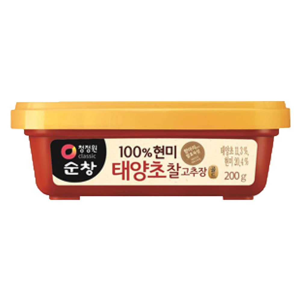 O’food Gochujang – Authentic Korean Red Chili Paste [Medium | 1.1 lb (500g) ] Spicy & Sweet Savory Traditional Fermented Sauce | Gluten-Free | 100% Brown Rice | No Corn Syrup | Great for Bibimbap, Marinades, Stews & BBQ