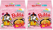 Samyang Buldak Spicy Ramen, Hot Chicken Ramen, Korean Stir-Fried Instant Noodle, Carbonara, 1 Bag with 5 Pack